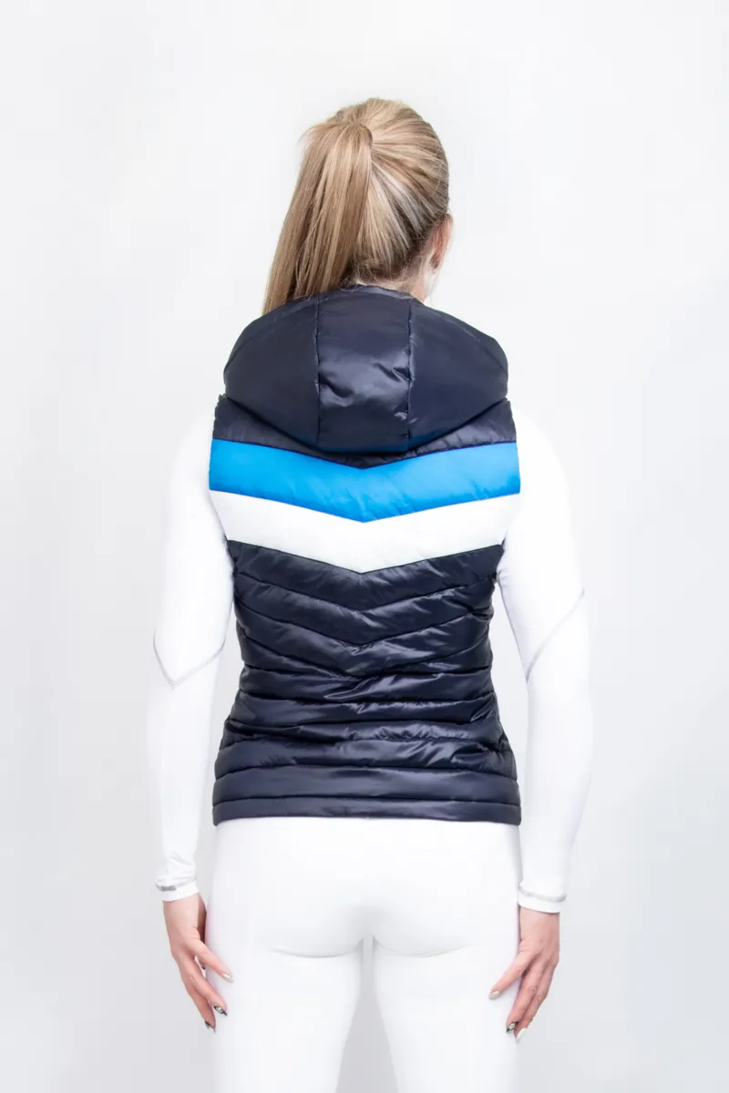Coldstream Southdean Quilted Gilet - Navy/White/Blue-1